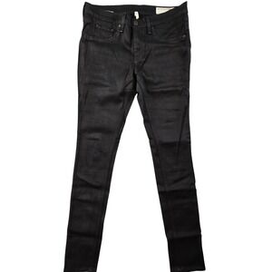 Rag & Bone/JEAN Jegging Womens 28 Black Denim Cotton Blend Stretch‎ Pockets